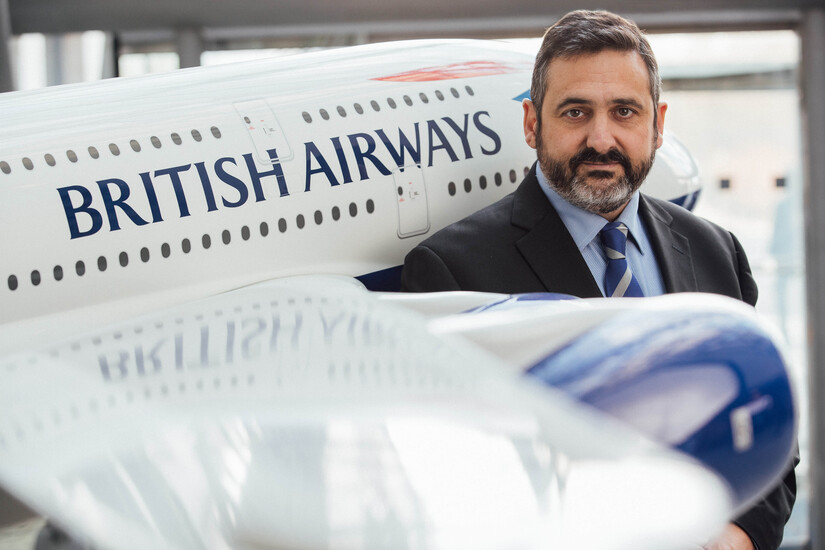 Álex Cruz en una imagen de la galería de British Airways