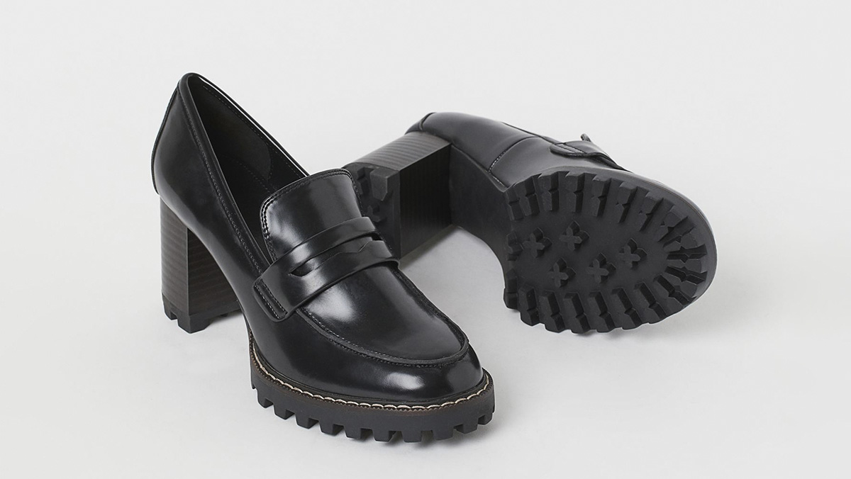 Mocasines con tacón de H&M