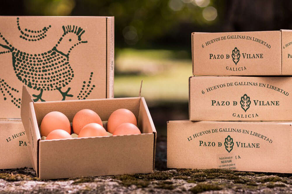 Alcampo comercializa los huevos de Pazo de Vilane