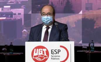 El ministro de Política Territorial y Función Pública, Miguel Iceta, participa en el congreso de FEsp-UGT.