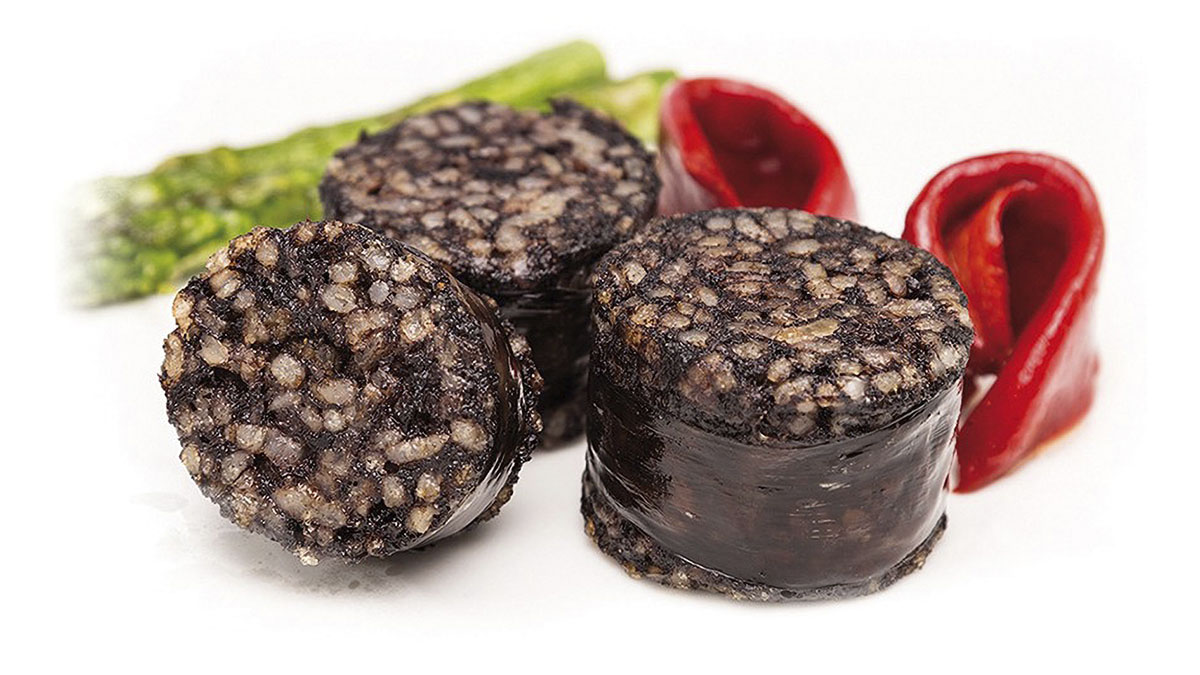 Morcilla de arroz, elaborada con vacuno Wagyu de la marca Santa Rosalía. Fotografía: Santa Rosalía.