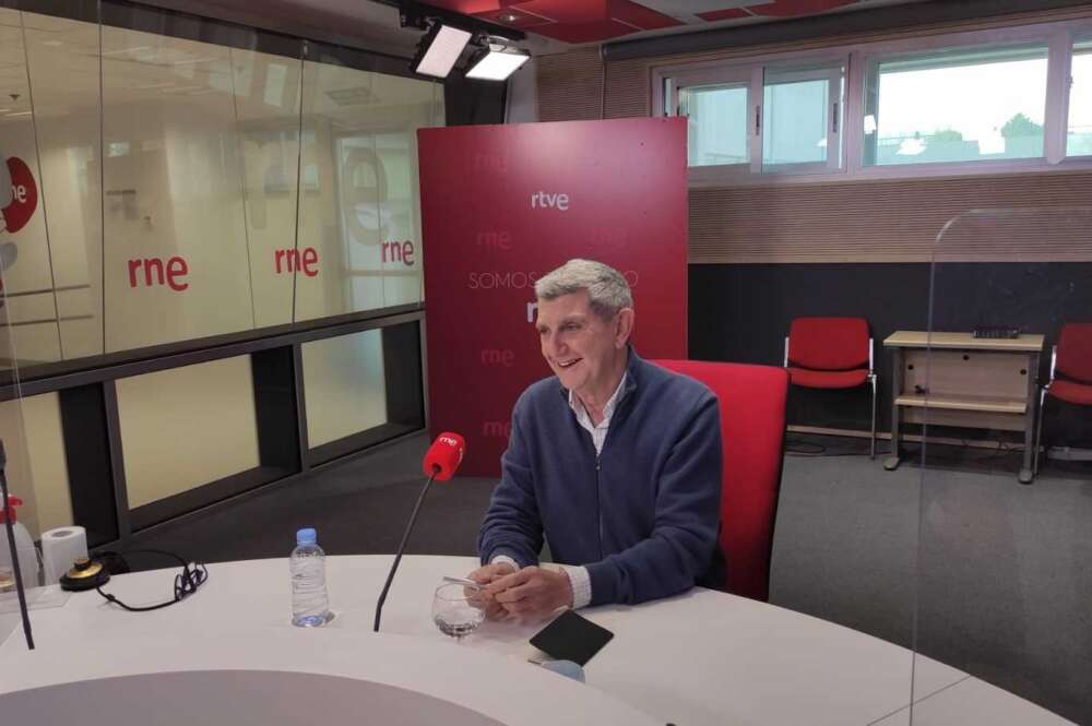 El presidente del consejo de administración de RTVE, José Manuel Pérez Tornero, en una entrevista en RNE el 29 de marzo de 2021 | RTVE/Archivo