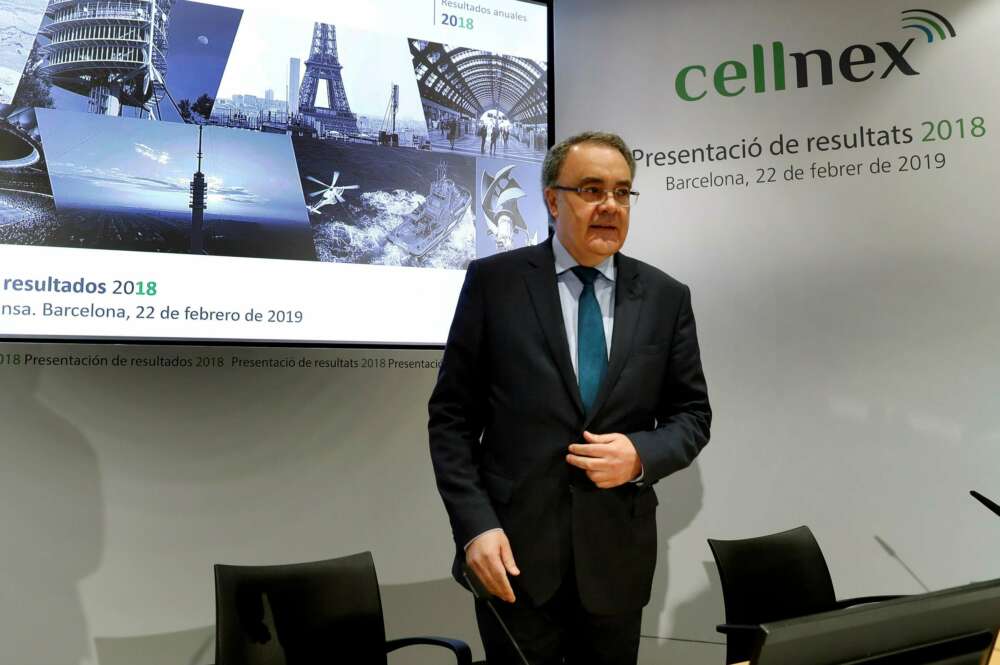 El consejero delegado de Cellnex, Tobías Martínez. EFE/Toni Albir/Archivo