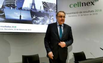 El consejero delegado de Cellnex, Tobías Martínez. EFE/Toni Albir/Archivo