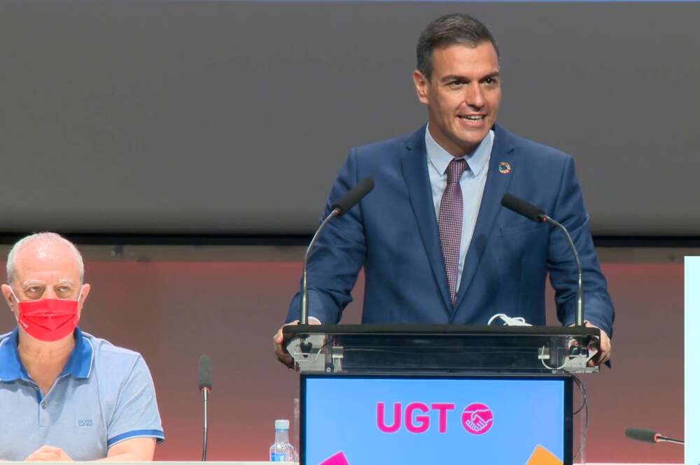 El presidente del Gobierno, Pedro Sánchez, interviene en el 42 Congreso Confederal de UGT