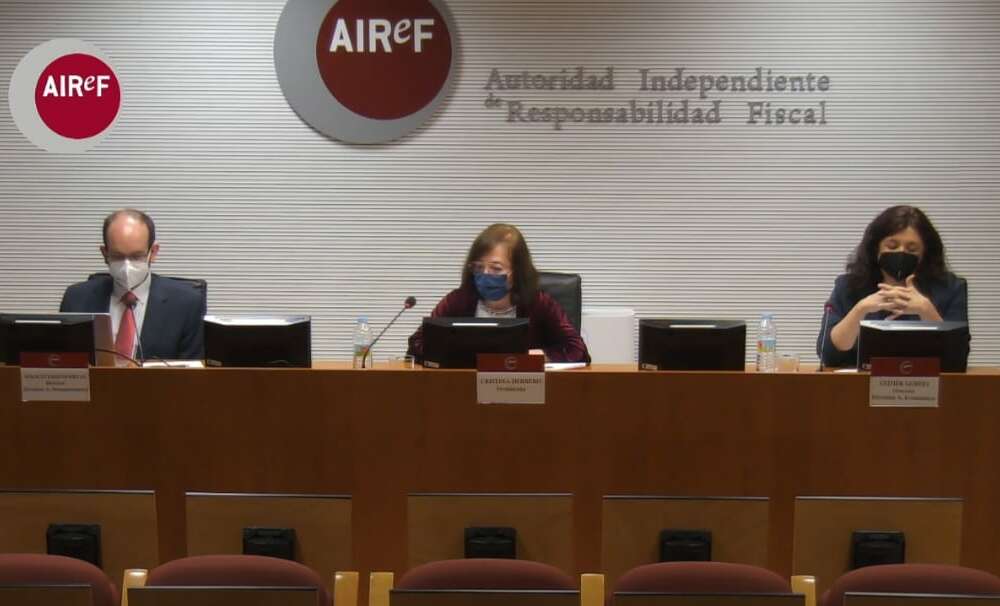 Rueda de prensa de AIReF para evaluar el Programa de Estabilidad 2021-2024
