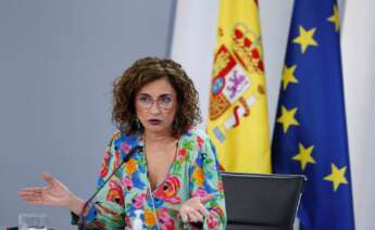 La ministra de Hacienda, María Jesús Montero durante una rueda de prensa EFE/Emilio Naranjo