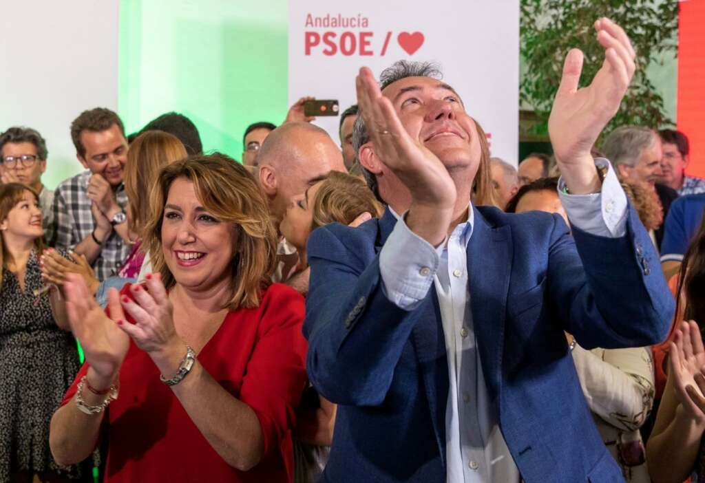 Imagen de archivo de Susana Díaz y Juan Espadas./ EFE