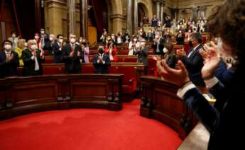 Pere Aragonès, tras ser investido presidente de la Generalitat con los votos de ERC, Junts y la CUP / EFE