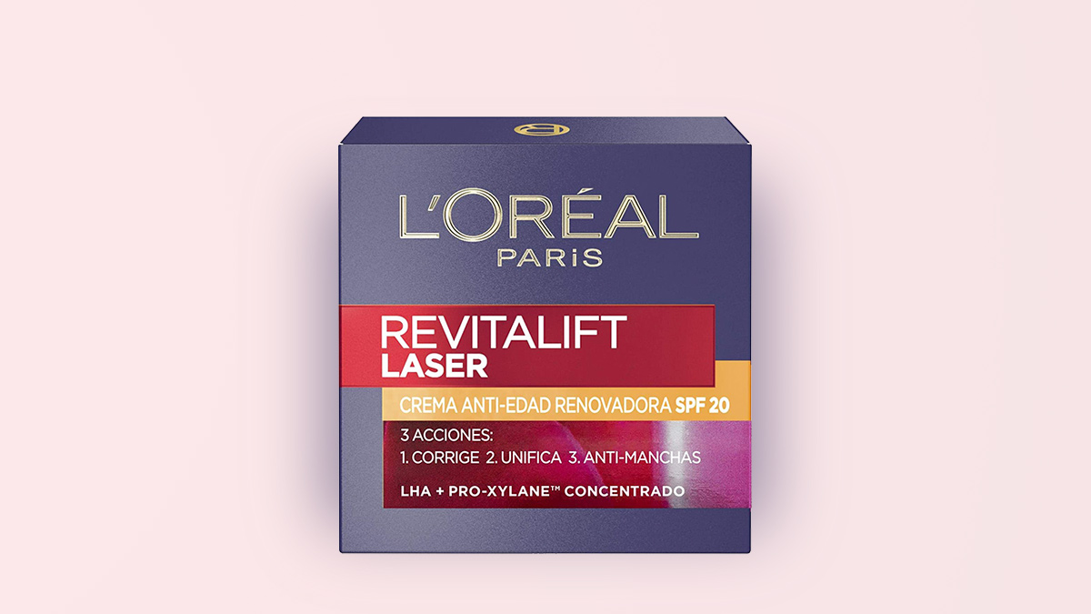 Crema de día antiedad L'Oréal Paris Revitalift Láser, en Amazon