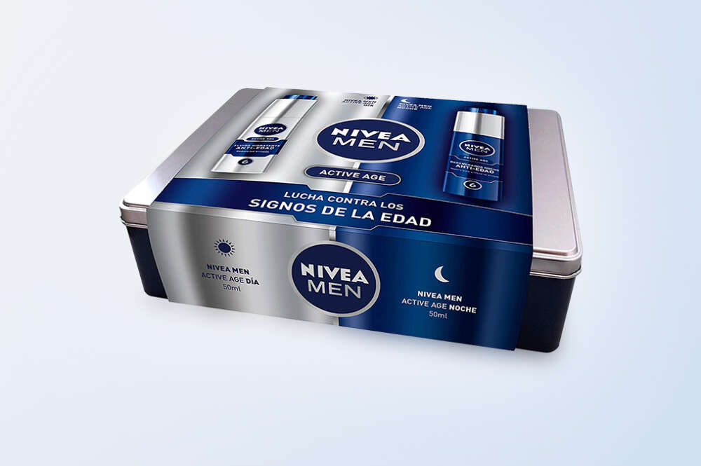 El pack antiedad Nivea Men Active Age, disponible en Amazon