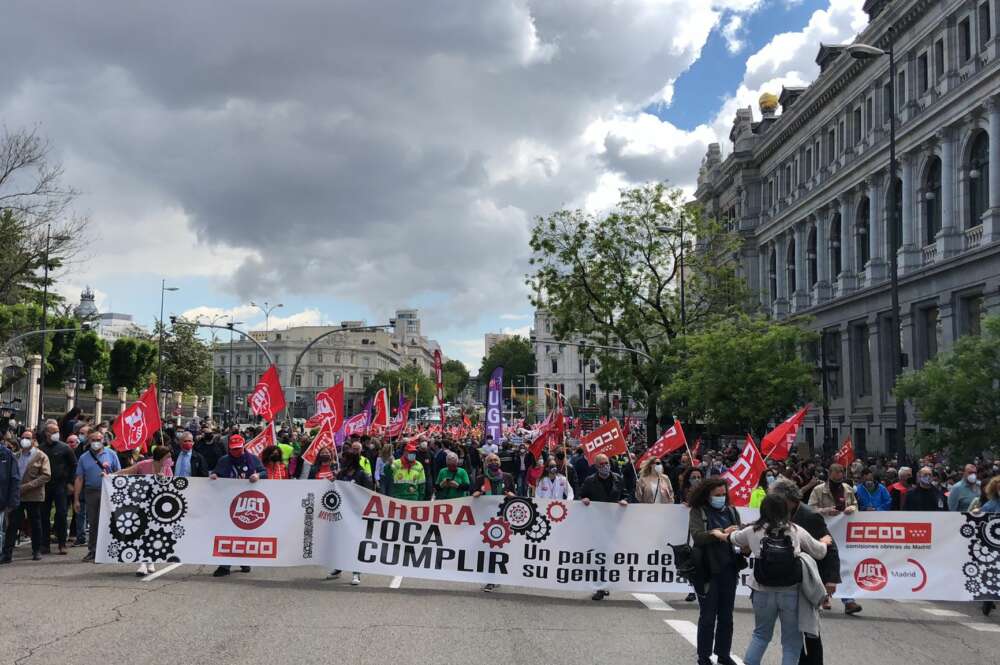 Manifestación de Sindicatos el 1 de Mayo