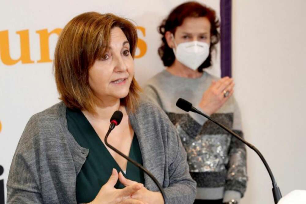 La portavoz de Vivienda de Unidas Podemos, Pilar Garrido./ EFE