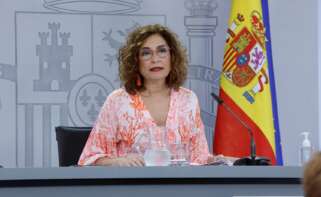 La portavoz del Gobierno y ministra de Hacienda, María Jesús Montero. EFE/Zipi