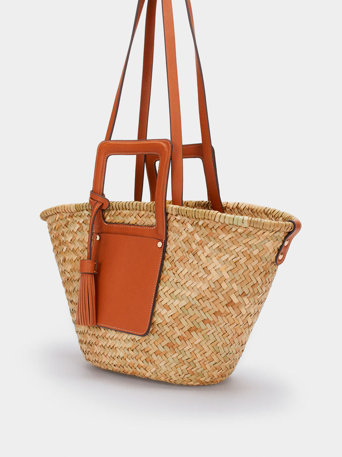 Bolso Shopper Textura Rafia