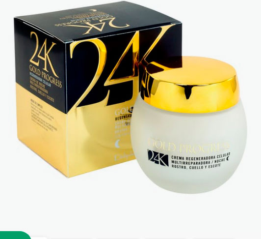 Crema facial 24K Gold progress de Mercadona