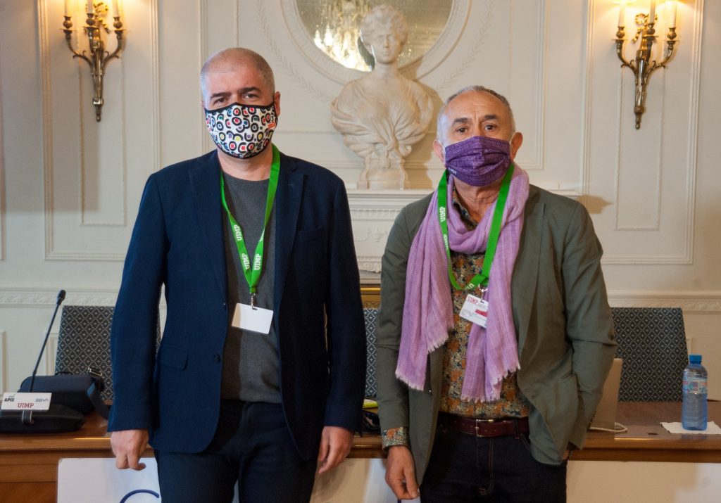 Los secretarios generales de CCOO y UGT, Unai Sordo y Pepe Álvarez