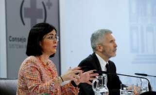 Carolina Darias y Fernando Grande-Marlaska, los dos ministros que cuentan con más reclamaciones en sus departamentos./ EFE