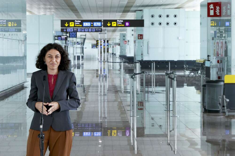 Sonia Corrochano, directora del Aeropuerto de Barcelona. EFE