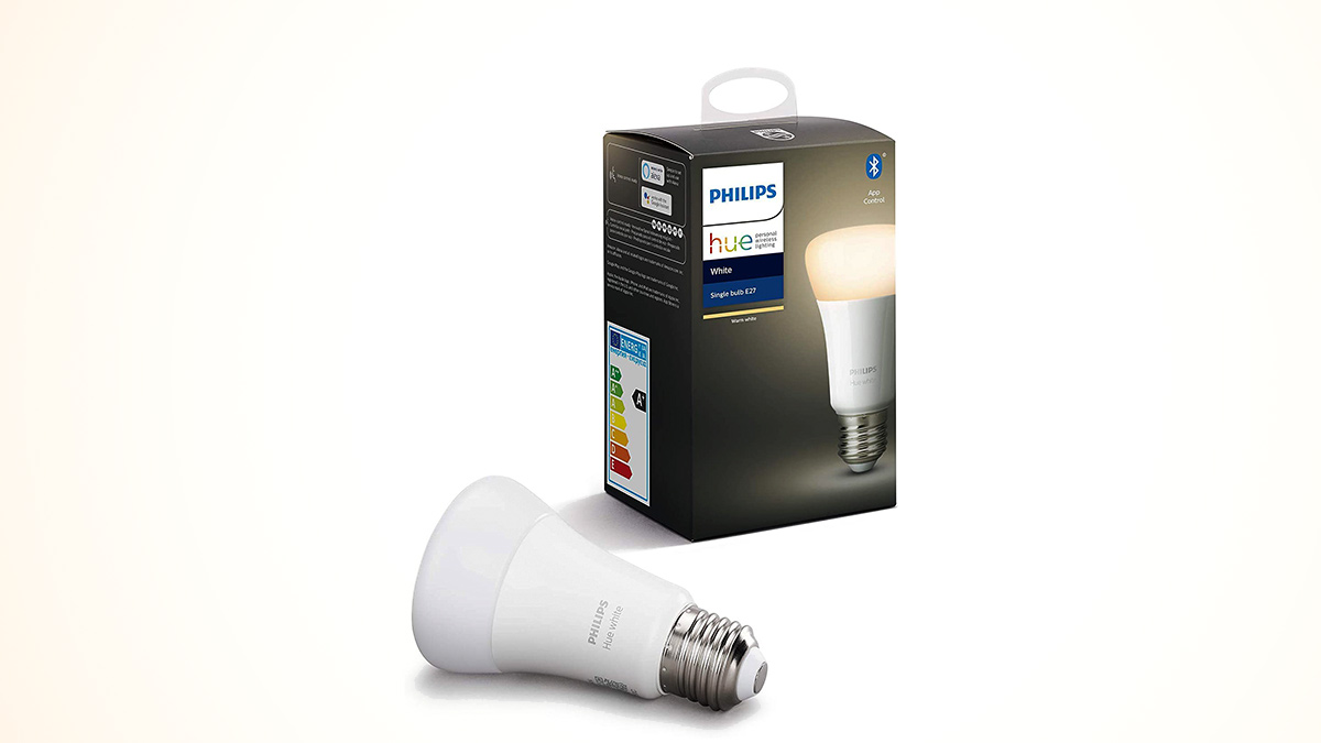 Philips Hue Bombilla Inteligente LED E27, en Amazon