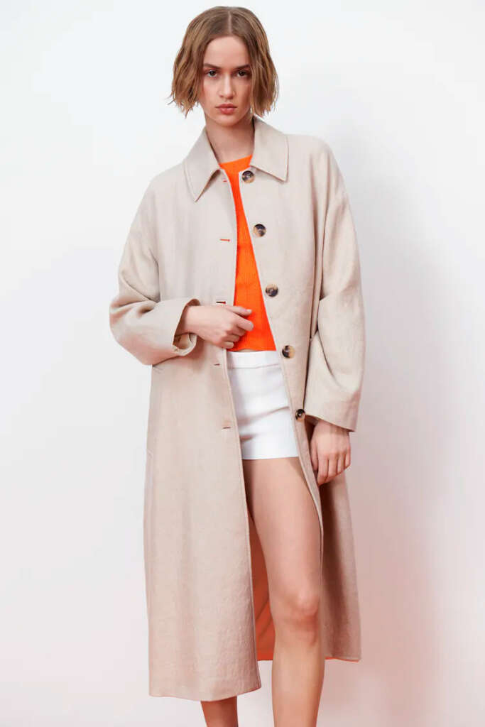 Abrigo de lana de Zara