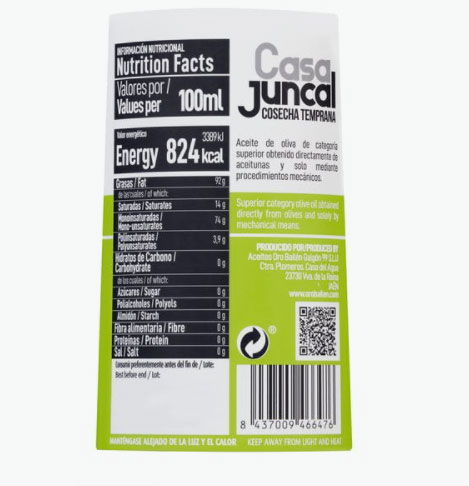 Aceite virgen extra Casa Juncal a la venta en Mercadona