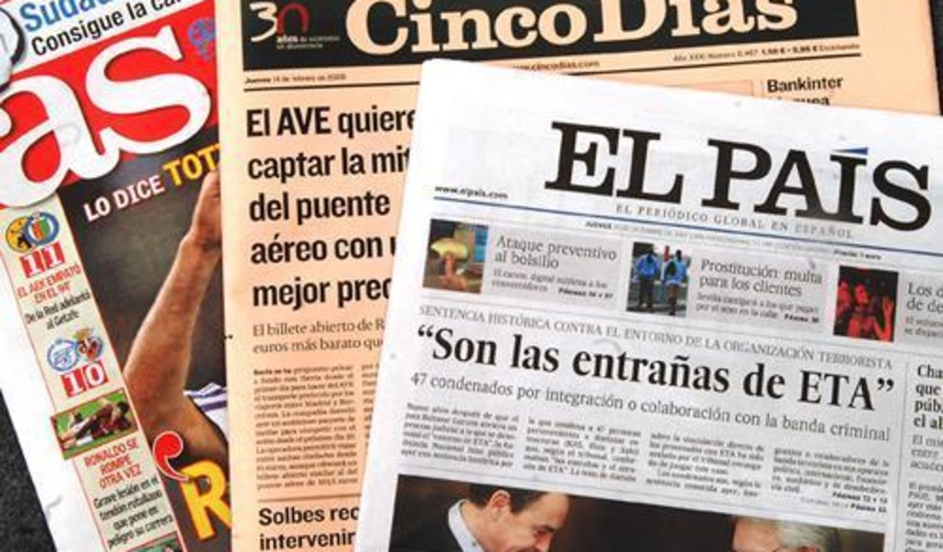 Marca, El País y As, los más perjudicados de la caída generalizada de  lectores en papel - Economía Digital