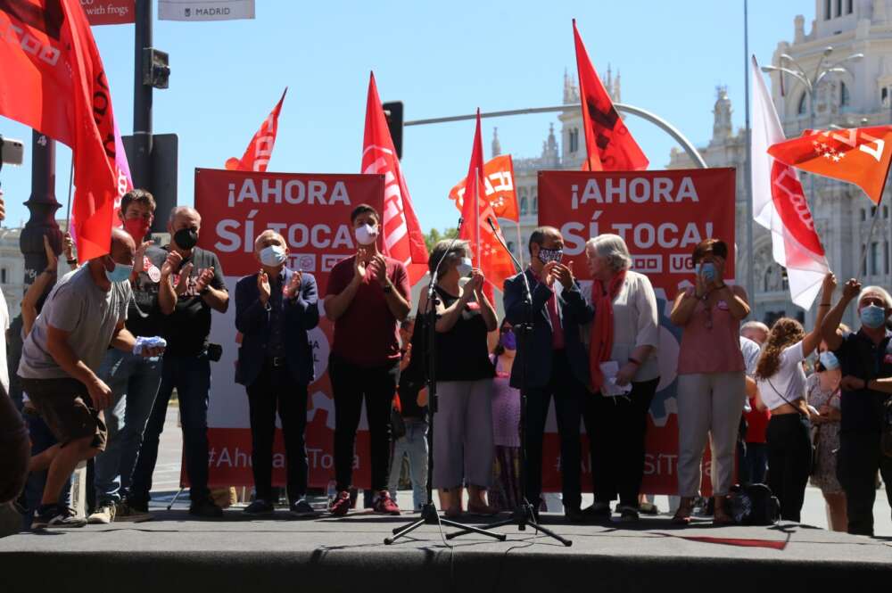 Movilización de sindicatos en Madrid para exigir que el Gobierno suba ya el SMI: CCOO Madrid