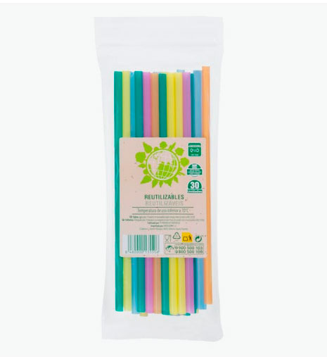Pajitas reulitizables de Bosque Verde a la venta en Mercadona