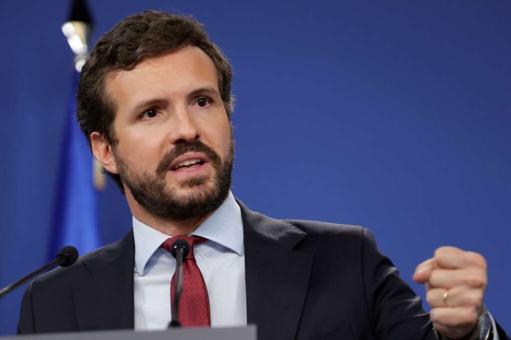 Pablo Casado aprovechó el balance del año para reivindicarse como futuro presidente: "España nos echa de menos" // EFE