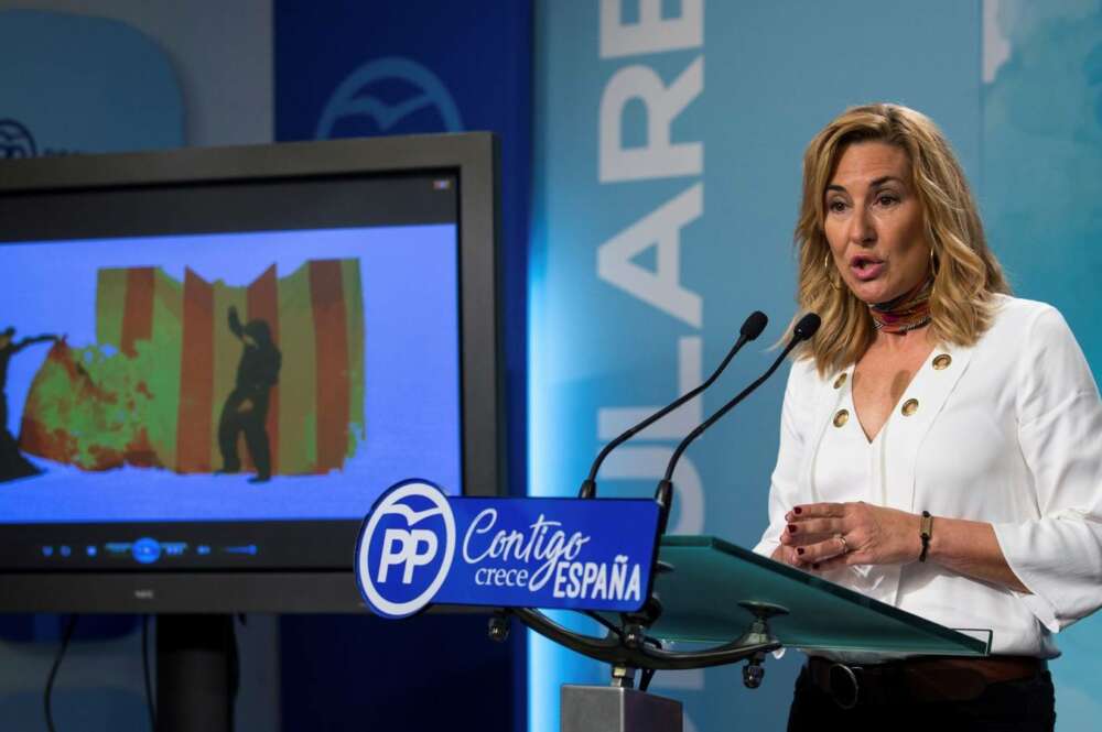 Ana Beltrán avisa que el PP no pactará la renovación del CGPJ si Podemos está en las negociaciones. // EFE