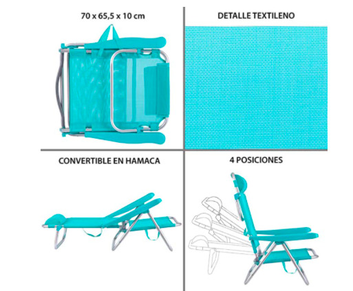 silla de playa Amazon 