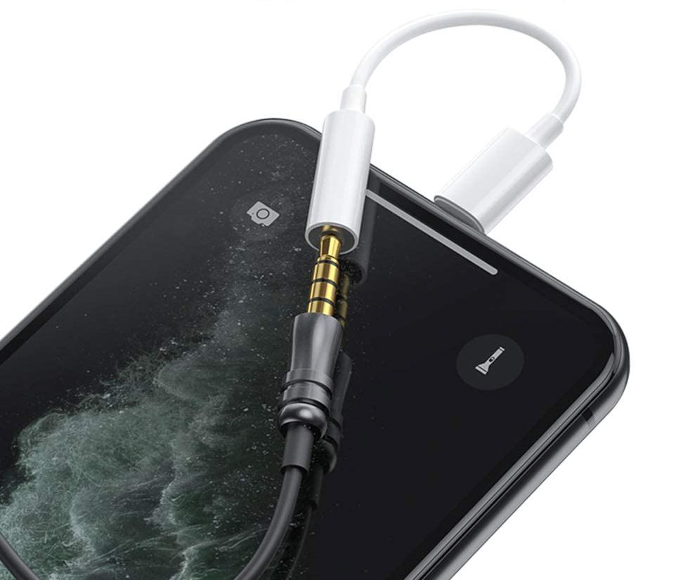 El adaptador para auriculares compatible con iPhone de Apple