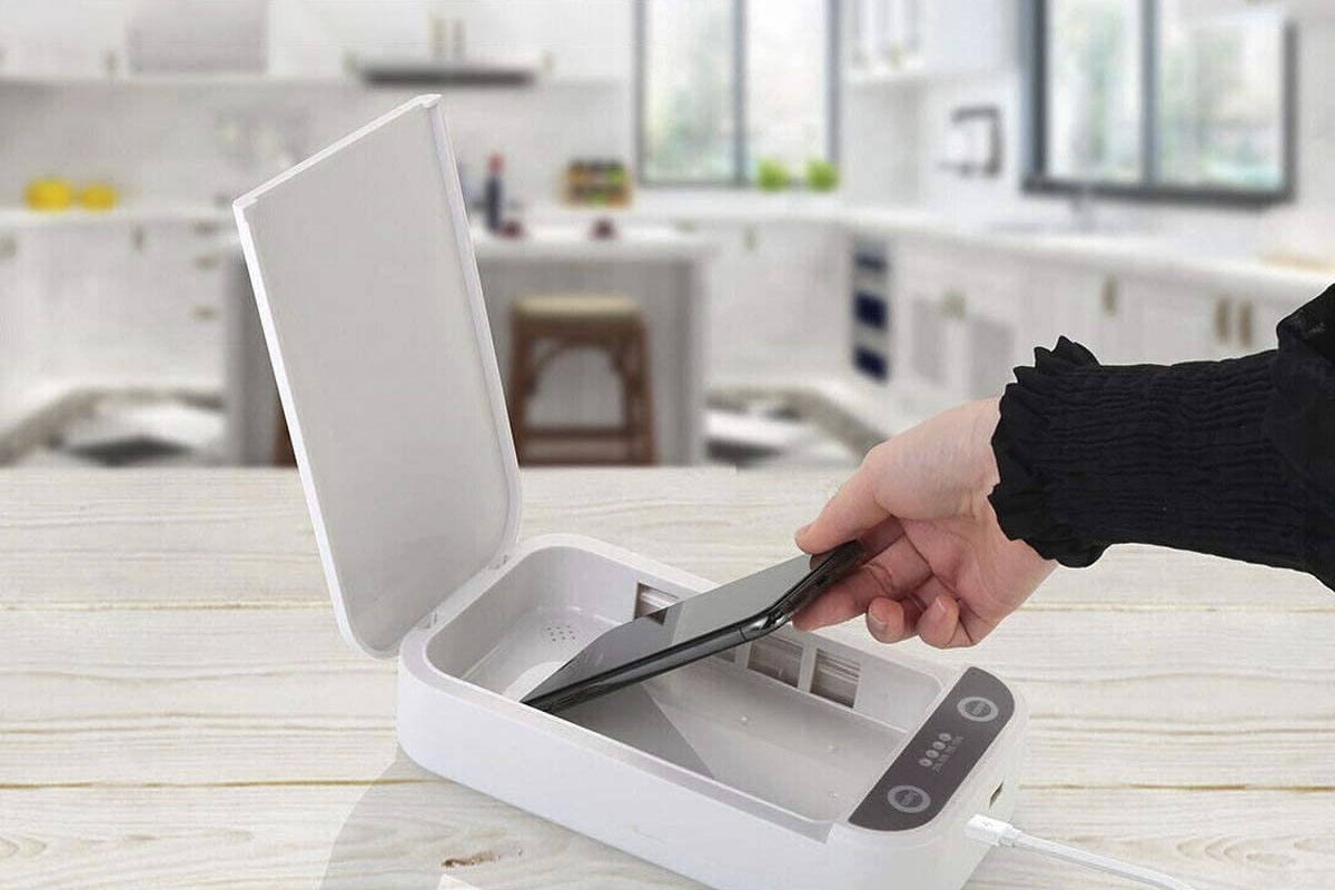 Estuche para esterilizar el móvil y otros pequeños objetos, a la venta en Amazon