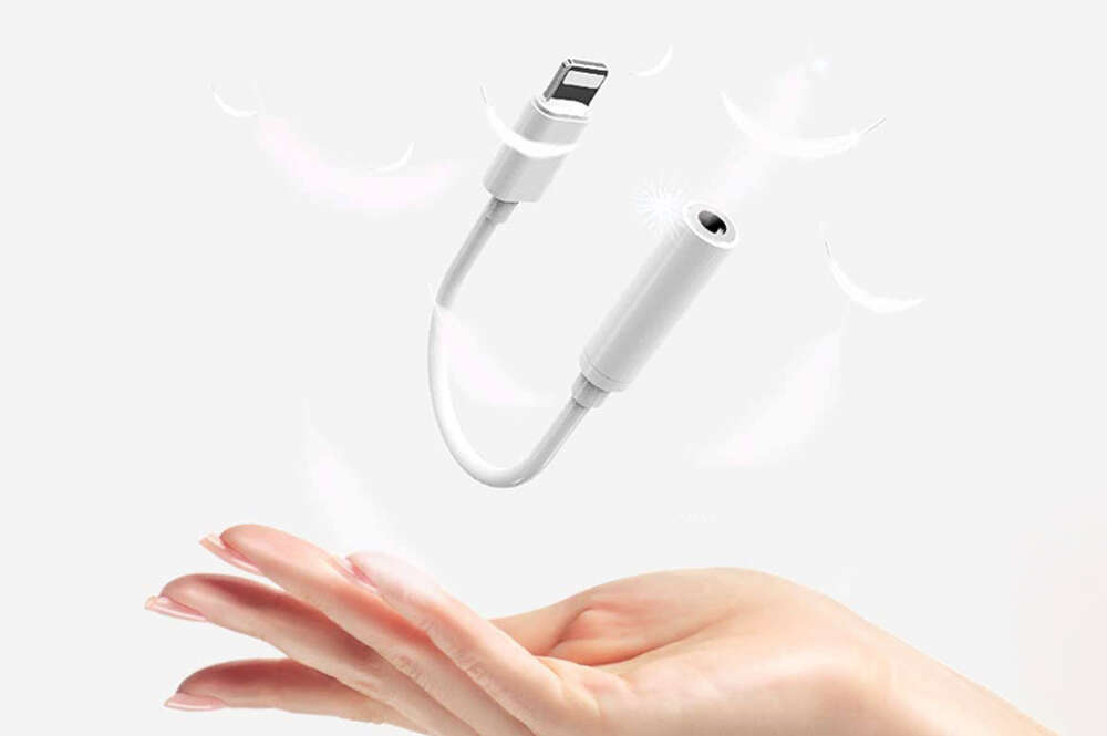 adaptador de Auriculares Lightning a Jack de 3,5 mm para iPhone