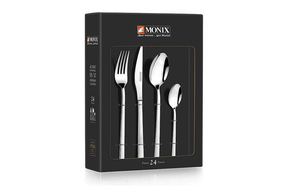 Set de cubiertos de 24 piezas de Monix Siena, en Amazon