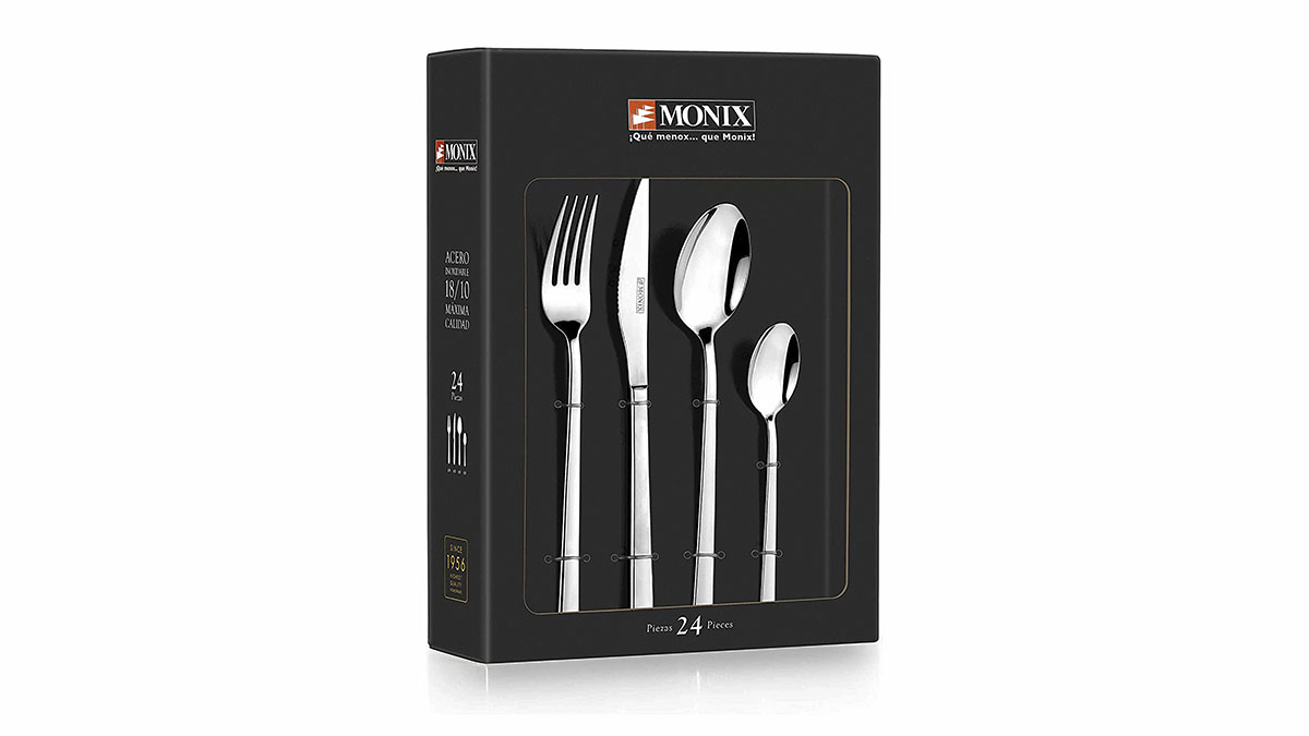 Set de cubiertos de 24 piezas de Monix Siena, en Amazon