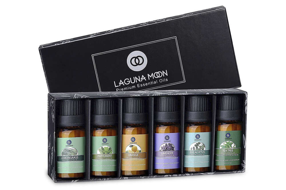 Pack de aceites esenciales de aromaterapia de Lagunamoon, en Amazon