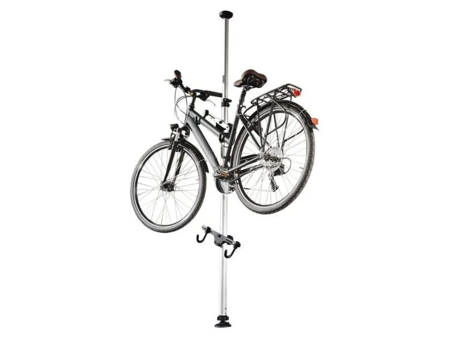 Confuso Pila de pasión El soporte extensible de Lidl para guardar las bicicletas como en un  perchero