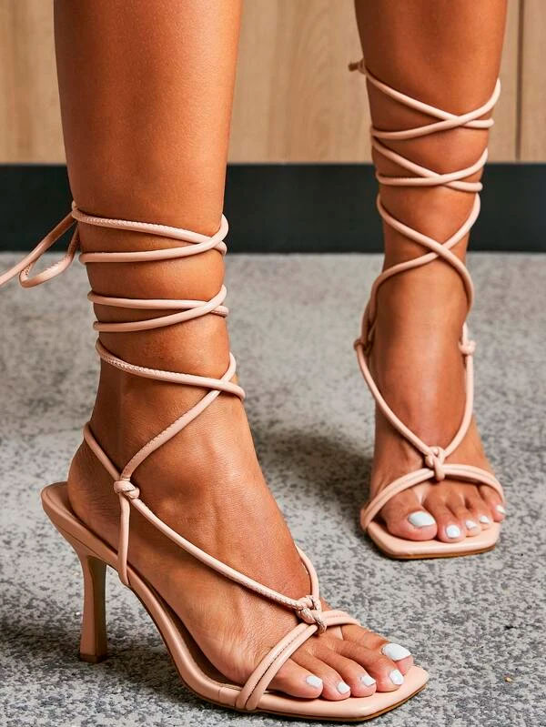 Sandalias con lazada a la venta en Shein