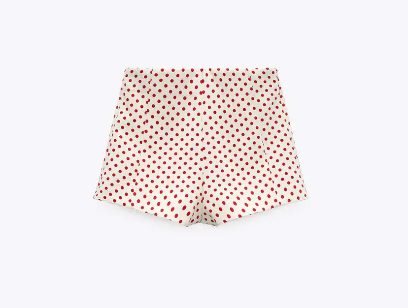 Shorts de lunares de Zara