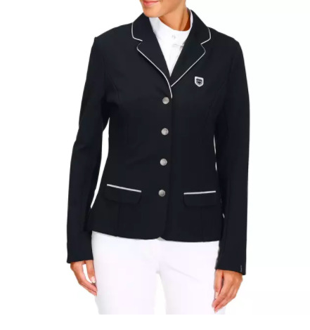 La Chaqueta concurso equitación fouganza COMP 100 mujer azul marino que arrasan en Decathlon