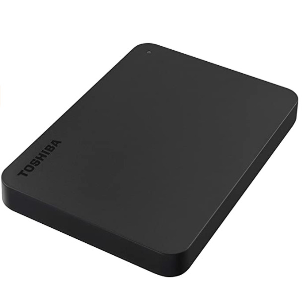 El disco duro externo Toshiba Canvio Basics USB 3.0 de 2.5 pulgadas.