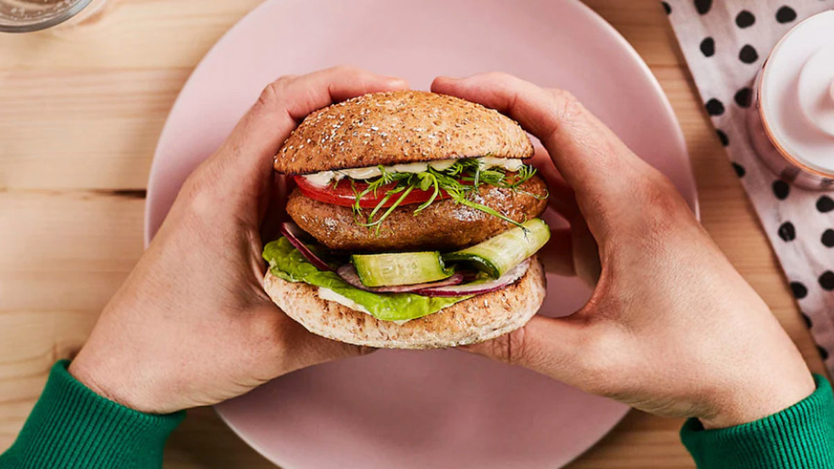 Hamburguesa de proteína vegetal picada de Ikea