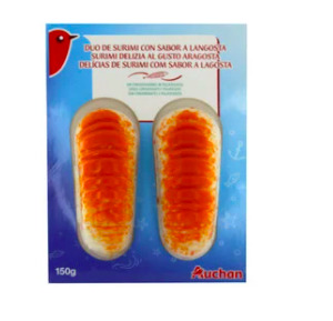 El Surimi colas de mar PRODUCTO ALCAMPO 75 g. pack de 2 uds que venden en Alcampo