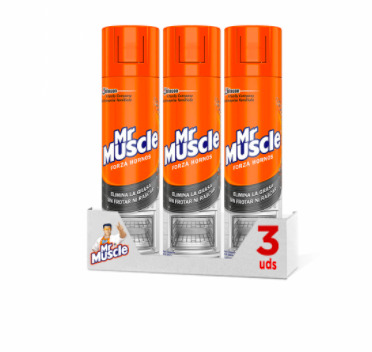 El pack de 3 Mr Muscle para limpiar el horno que venden en Carrefour