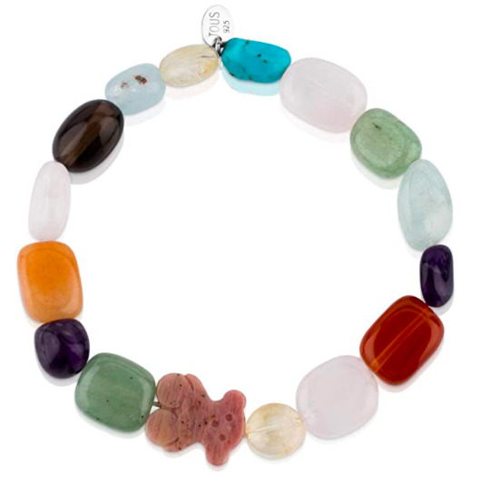 La pulsera de plata y rodonita de Tous que venden en Amazon
