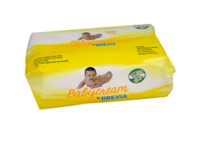 Las Toallitas húmedas para bebé con aloe vera y camomila BREVIA Babycream 100 ud a la venta en Alcampo