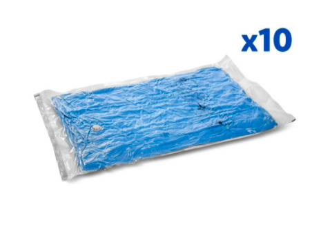 El pack de 10 bolsas para guardar la ropa al vacío que venden en Lidl