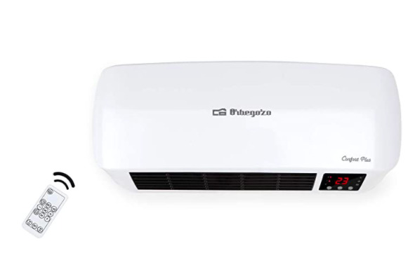 El el Orbegozo SP 6000 – Calefactor de baño Split programable con mando a distancia, 2000 W a la venta en Amazon